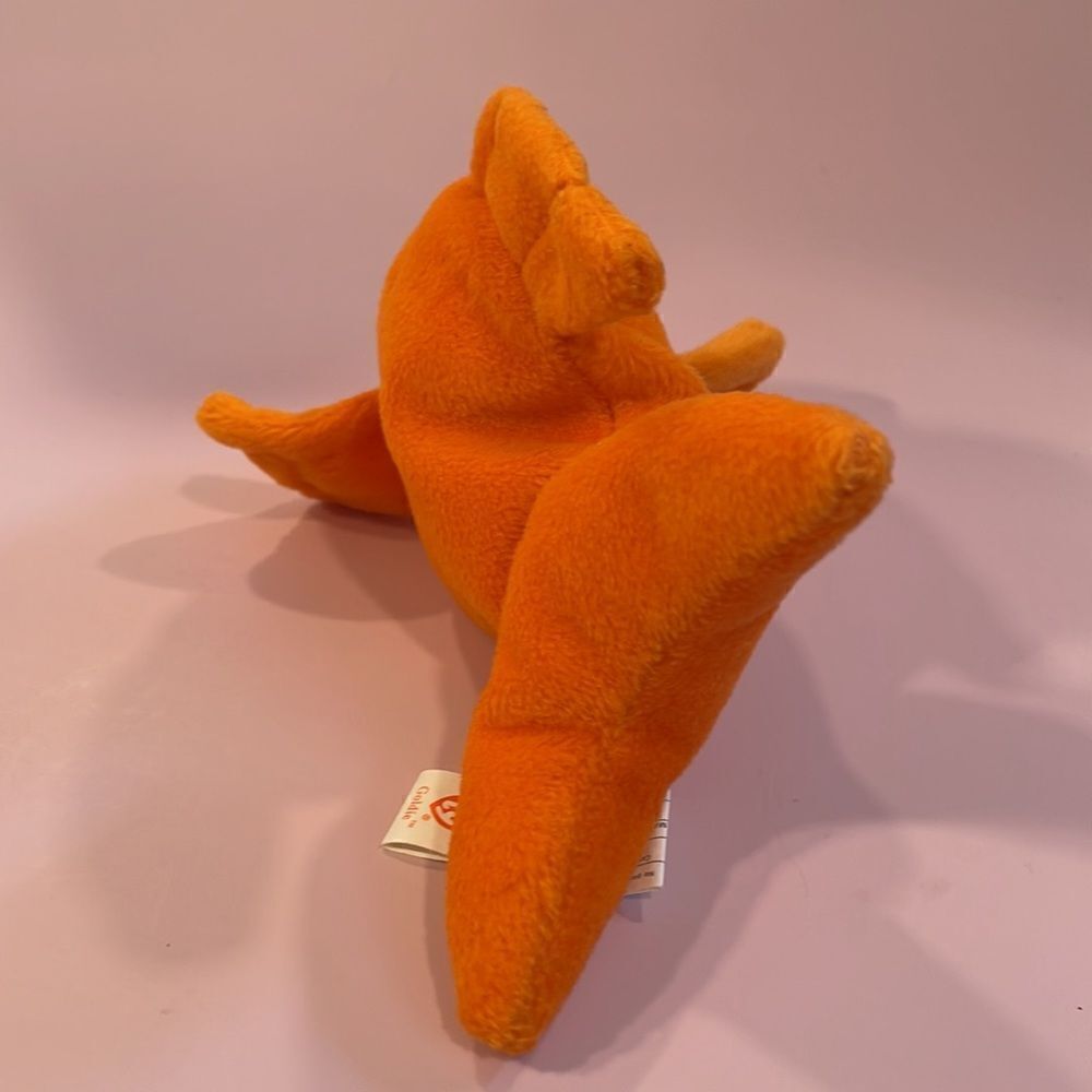 1993 Ty Original Beanie Baby Goldie the Goldfish PVC Pellets Great Used Conditio - Picture 5 of 7
